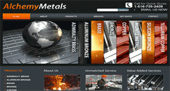 Desktop Screenshot of alchemymetals.net